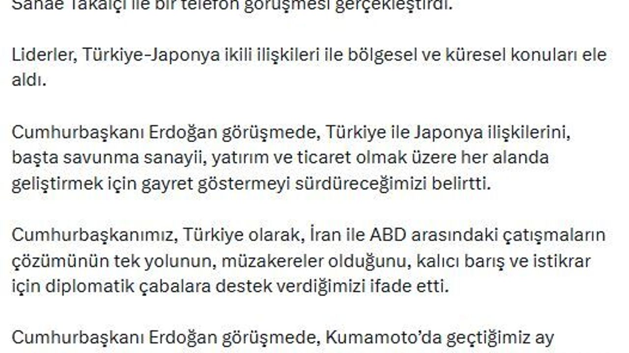 Erdoğan Takaiçi görüşmesi